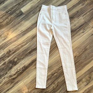 Brand new Express skinny high-rise jeans in 2R white